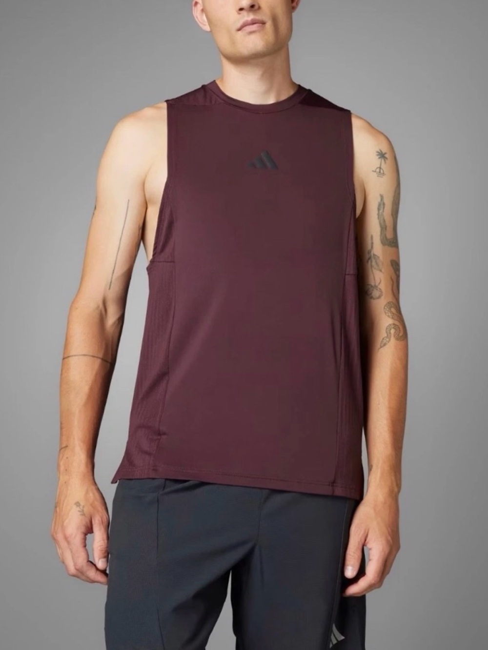 Adidas Men’s Designed 4 Training Intensity Tank Top Size L Climacool Aurora Ruby